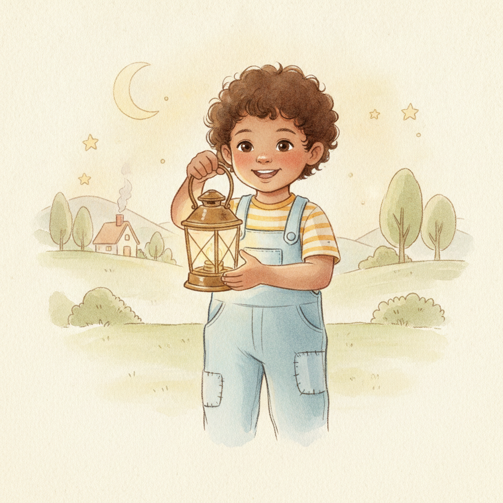 Storybook watercolor sample page