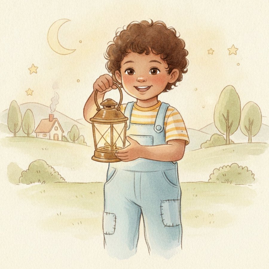 Storybook watercolor sample page